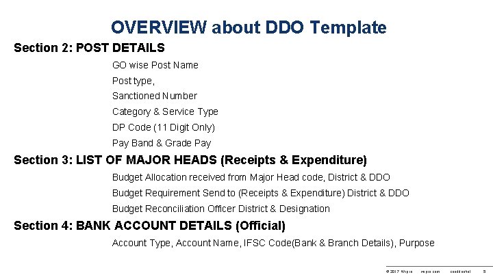 OVERVIEW about DDO Template Section 2: POST DETAILS GO wise Post Name Post type,