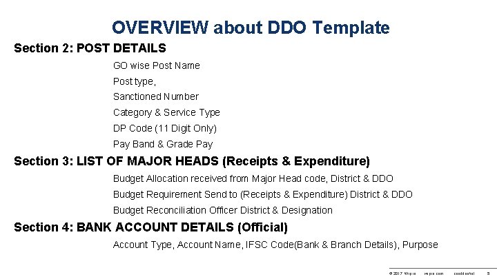 OVERVIEW about DDO Template Section 2: POST DETAILS GO wise Post Name Post type,