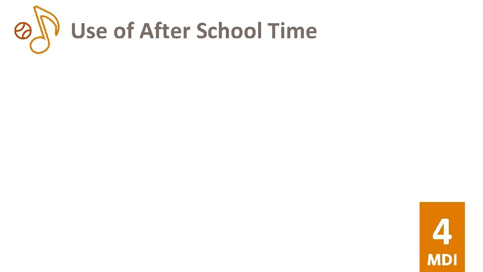 Use of After School Time 4 