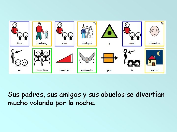 Sus padres, sus amigos y sus abuelos se divertían mucho volando por la noche.