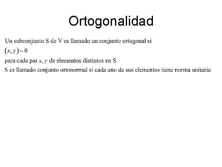 Ortogonalidad 