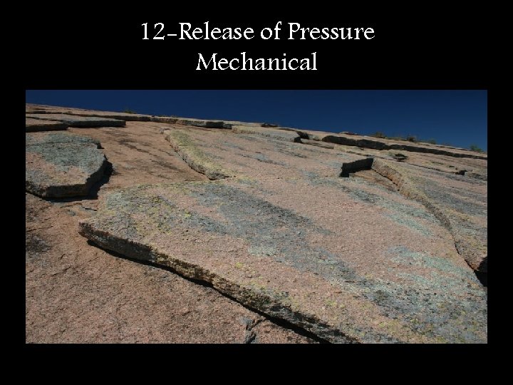 12 -Release of Pressure Mechanical 