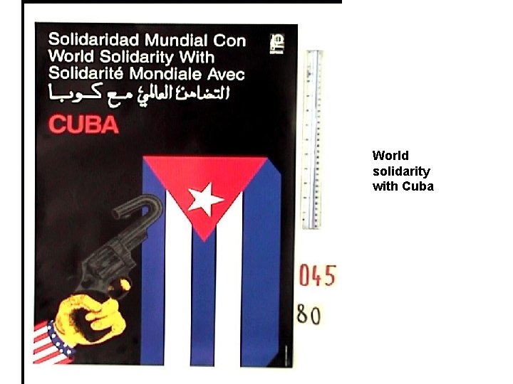 World solidarity with Cuba 