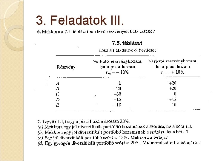 3. Feladatok III. 