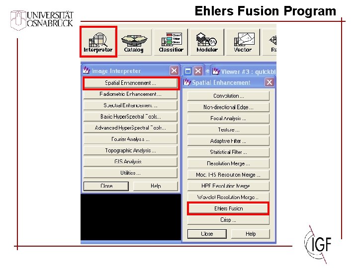 Ehlers Fusion Program 