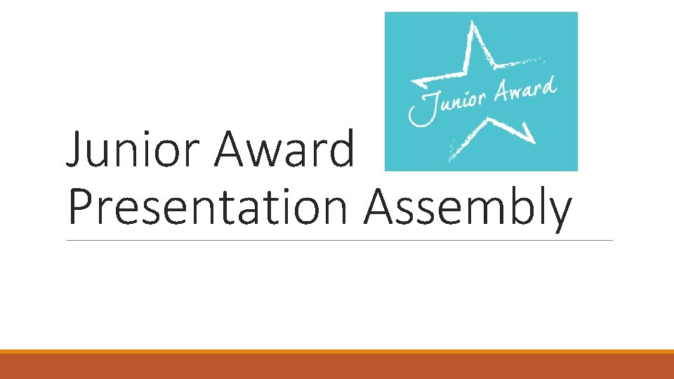Junior Award Presentation Assembly 
