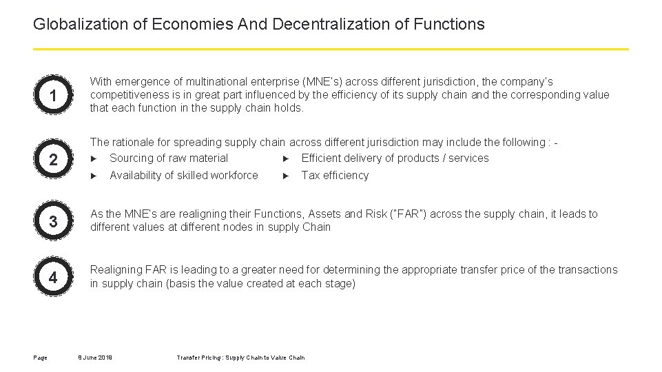 Globalization of Economies And Decentralization of Functions 1 2 With emergence of multinational enterprise