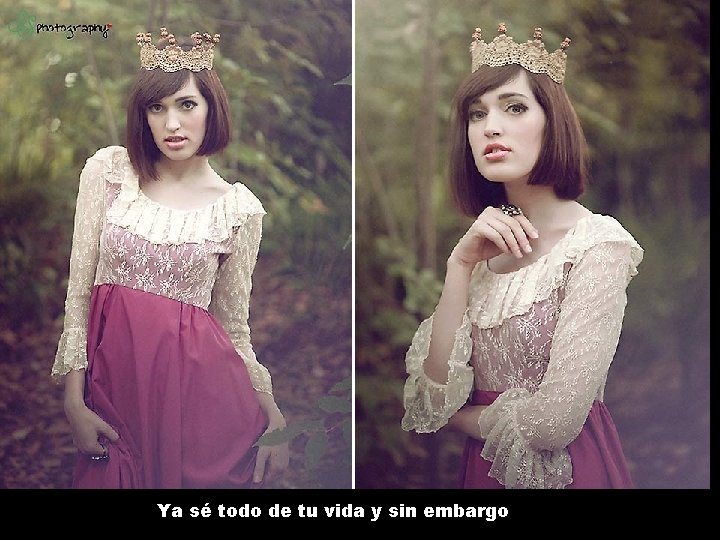 Ya sé todo de tu vida y sin embargo 