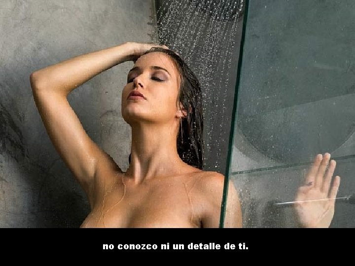 no conozco ni un detalle de ti. 