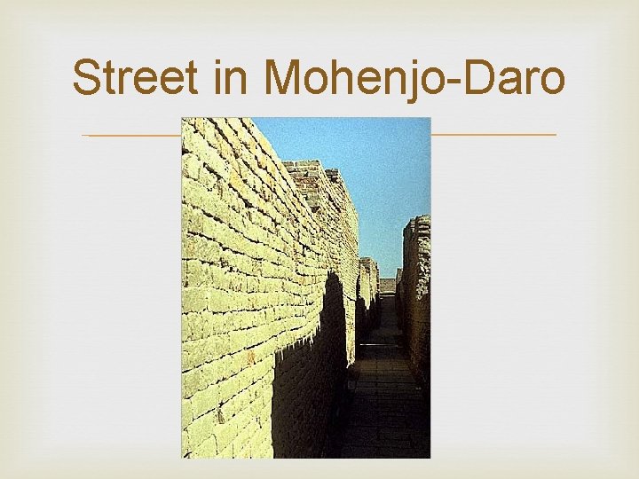 Street in Mohenjo-Daro 