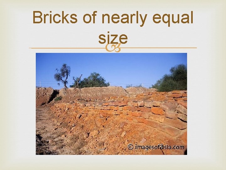 Bricks of nearly equal size 