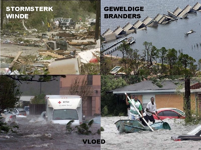 STORMSTERK WINDE GEWELDIGE BRANDERS VLOED 