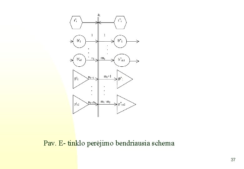 Pav. E- tinklo perėjimo bendriausia schema 37 