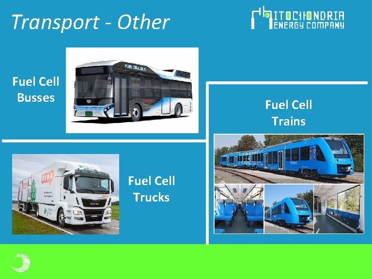 Transport - Other Fuel Cell Busses Fuel Cell Trains Fuel Cell Trucks Transport - Other Fuel Cell Busses Fuel Cell Trains Fuel Cell Trucks