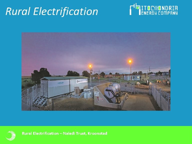 Rural Electrification – Naledi Trust, Kroonstad Rural Electrification – Naledi Trust, Kroonstad