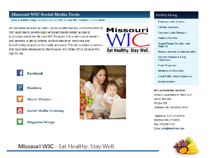 Missouri WIC - Eat Healthy. Stay Well. 