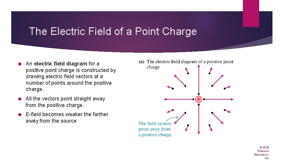 The Electric Field of a Point Charge An electric field diagram for a positive