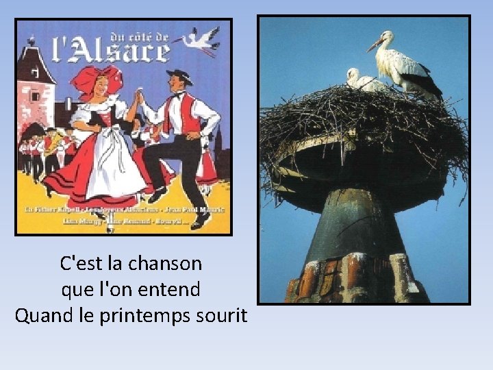 C'est la chanson que l'on entend Quand le printemps sourit 