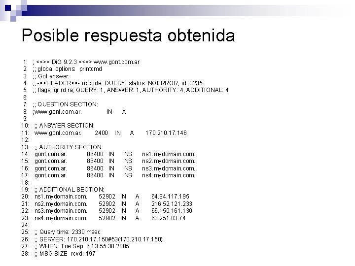 Posible respuesta obtenida 1: 2: 3: 4: 5: 6: 7: 8: 9: 10: 11: Posible respuesta obtenida 1: 2: 3: 4: 5: 6: 7: 8: 9: 10: 11:
