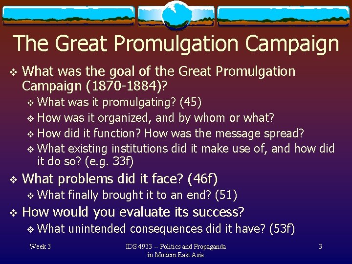 The Great Promulgation Campaign v What was the goal of the Great Promulgation Campaign