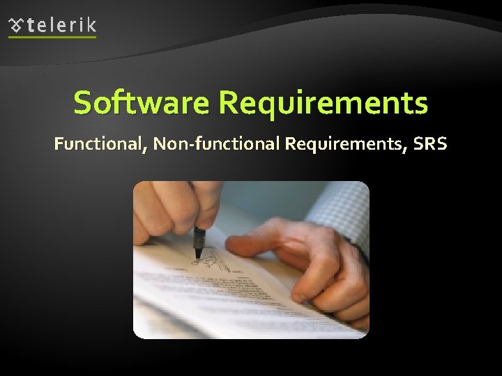 Software Requirements Functional, Non-functional Requirements, SRS 