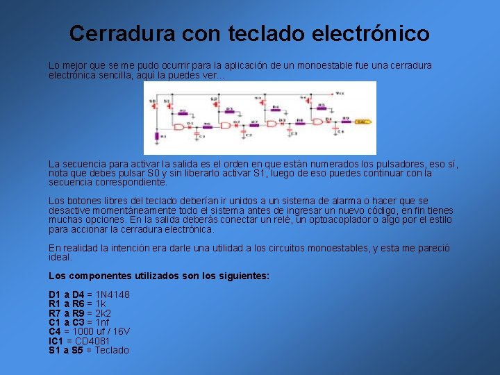 Cerradura con teclado electrónico Lo mejor que se me pudo ocurrir para la aplicación Cerradura con teclado electrónico Lo mejor que se me pudo ocurrir para la aplicación