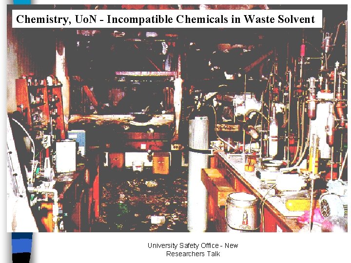 Chemistry, Uo. N - Incompatible Chemicals in Waste Solvent University Safety Office - New Chemistry, Uo. N - Incompatible Chemicals in Waste Solvent University Safety Office - New