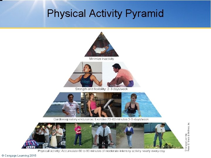 Physical Activity Pyramid © Cengage Learning 2015 
