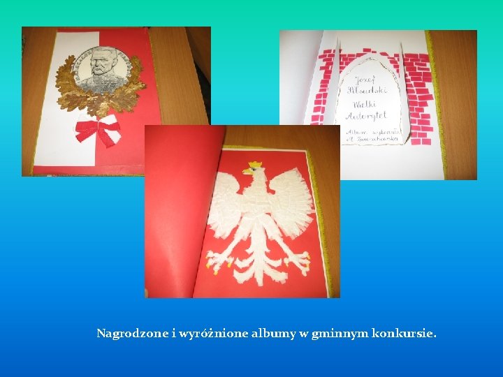 Nagrodzone i wyróżnione albumy w gminnym konkursie. 