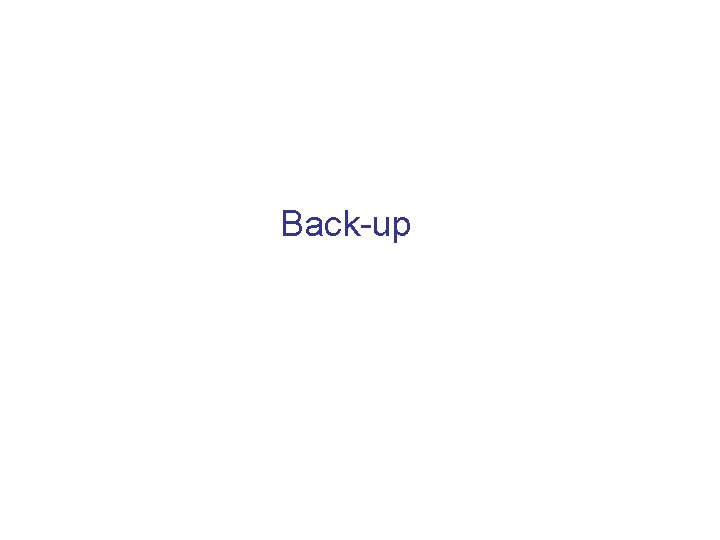 Back-up 