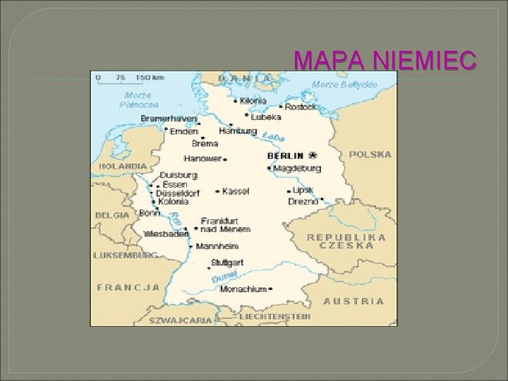 Niemiec essen mapa Mapa Niemcy