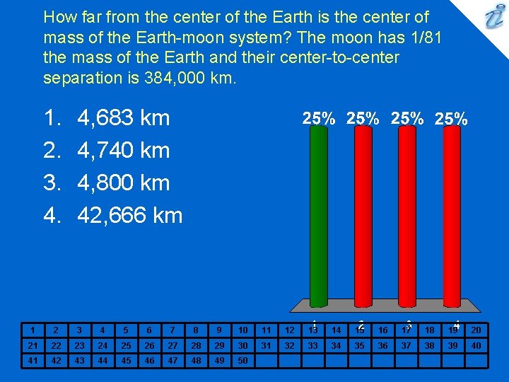 How far from the center of the Earth is the center of mass of