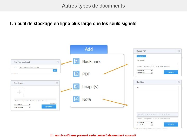 Autres types de documents Un outil de stockage en ligne plus large que les