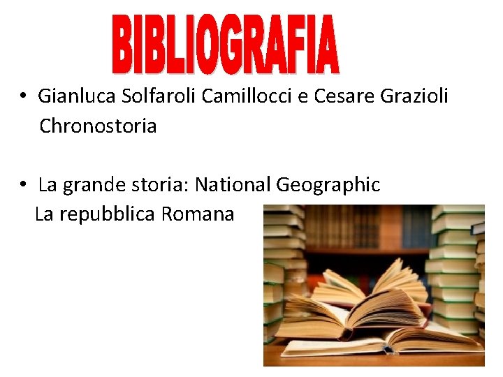  • Gianluca Solfaroli Camillocci e Cesare Grazioli Chronostoria • La grande storia: National