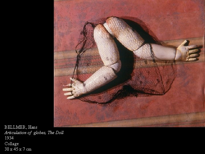 BELLMER, Hans Articulation of globes, The Doll 1934 Collage 38 x 45 x 7