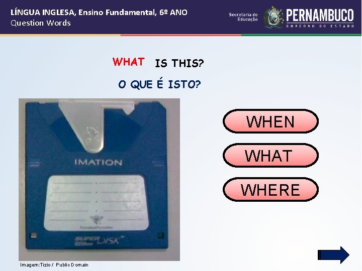 LÍNGUA INGLESA, Ensino Fundamental, 6º ANO Question Words WHAT IS THIS? O QUE É