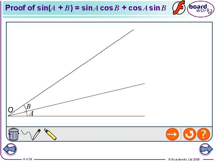 Proof of sin(A + B) = sin A cos B + cos A sin
