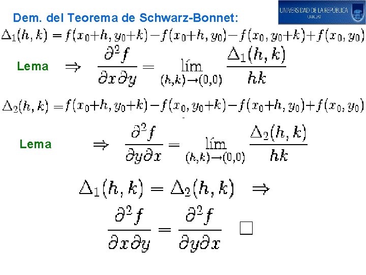 Dem. del Teorema de Schwarz-Bonnet: Lema 