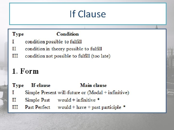 If Clause 