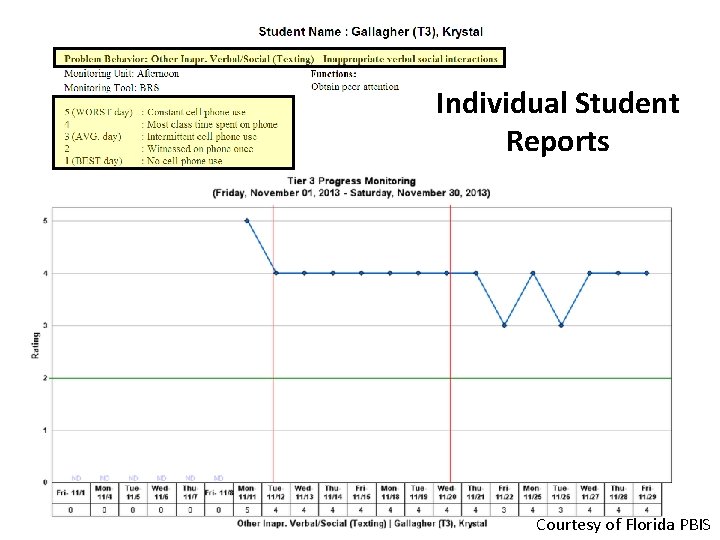 Individual Student Reports Courtesy of Florida PBIS 