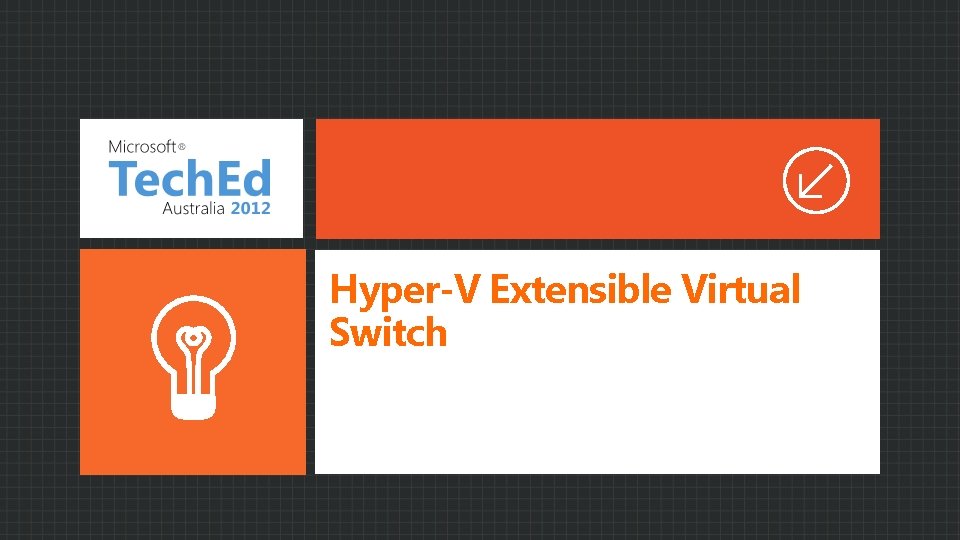 Hyper-V Extensible Virtual Switch 