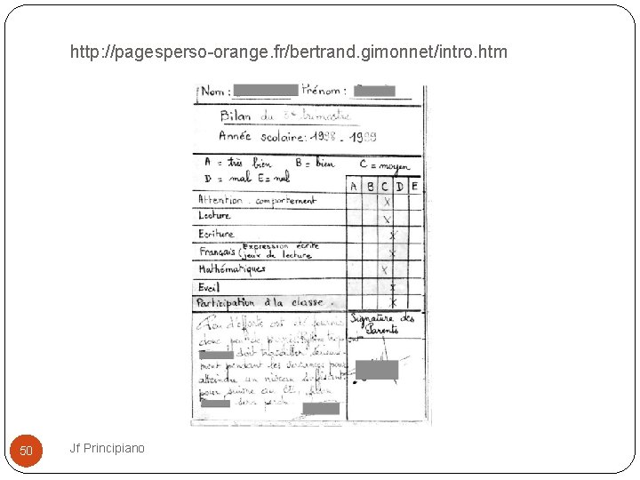 http: //pagesperso-orange. fr/bertrand. gimonnet/intro. htm 50 Jf Principiano 