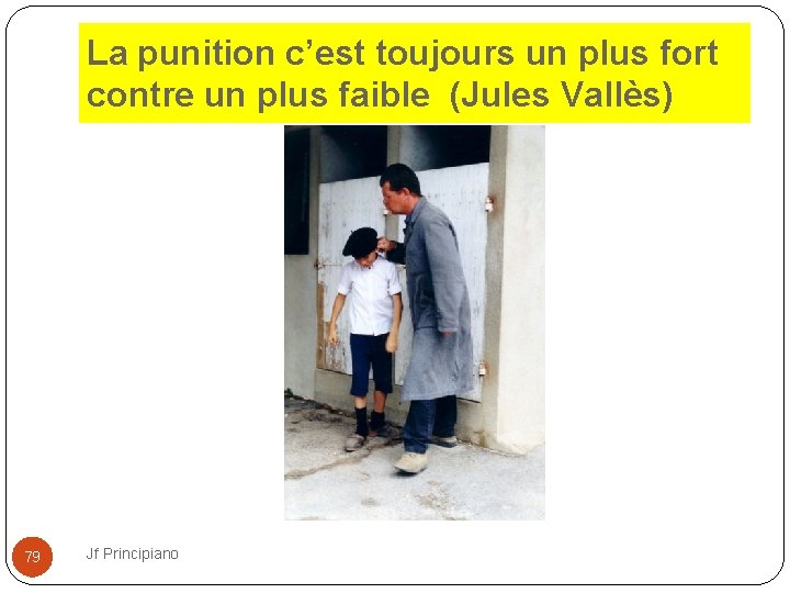 La punition c’est toujours un plus fort contre un plus faible (Jules Vallès) 79