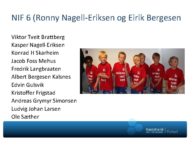 NIF 6 (Ronny Nagell-Eriksen og Eirik Bergesen Viktor Tveit Brattberg Kasper Nagell-Eriksen Konrad H