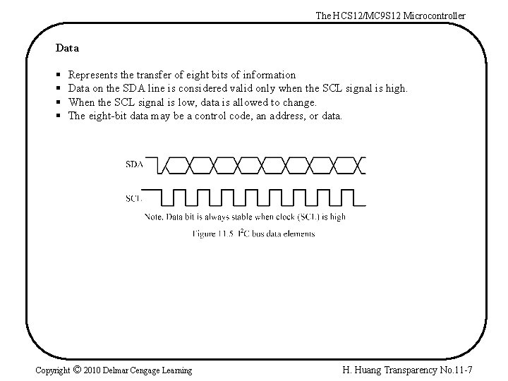 The HCS 12/MC 9 S 12 Microcontroller Data § § Represents the transfer of