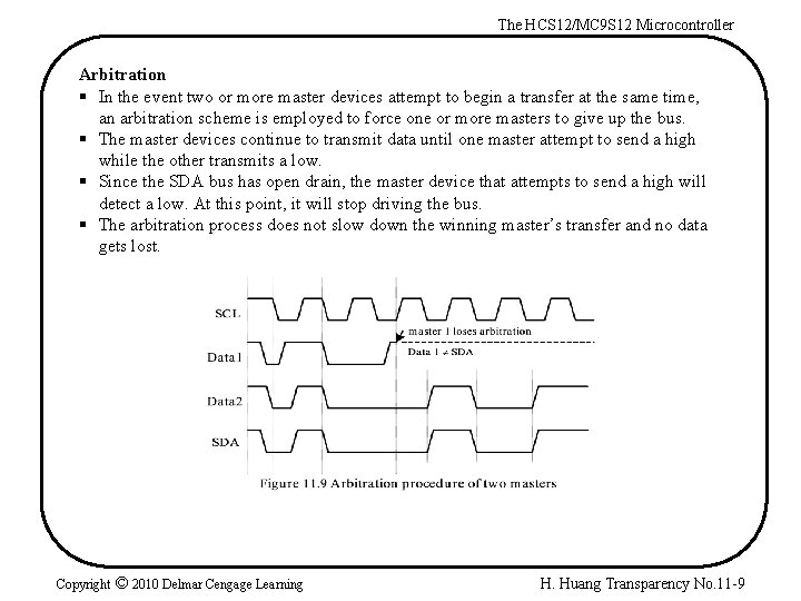 The HCS 12/MC 9 S 12 Microcontroller Arbitration § In the event two or