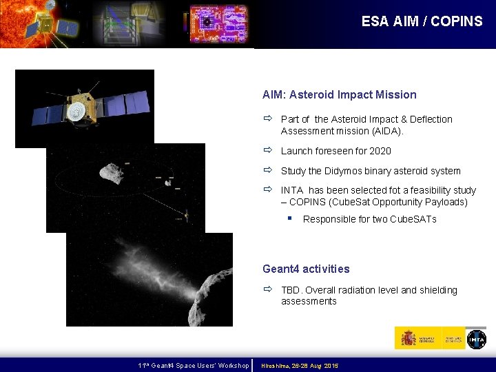 ESA AIM / COPINS AIM: Asteroid Impact Mission ð Part of the Asteroid Impact