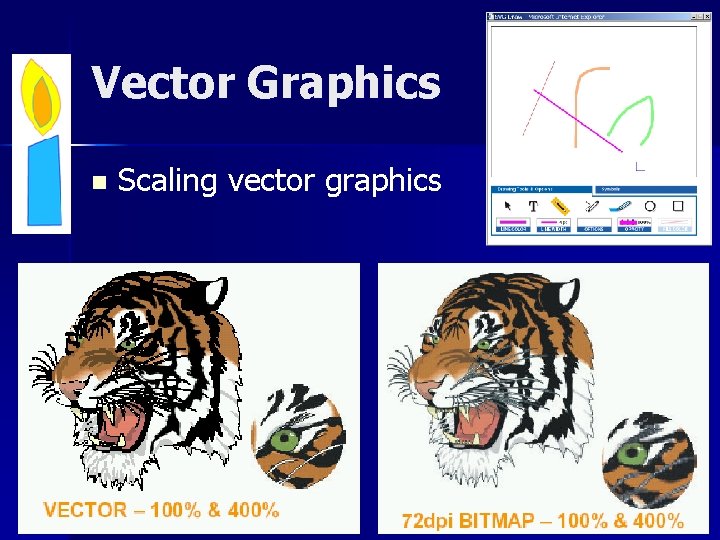 Vector Graphics n Scaling vector graphics CS 118 – Web Engineering 23 