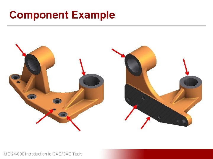 Component Example ME 24 -688 Introduction to CAD/CAE Tools 