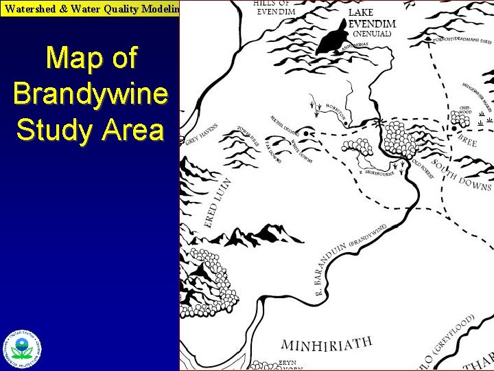 Watershed & Water Quality Modeling Technical Support Center Map of Brandywine Study Area 